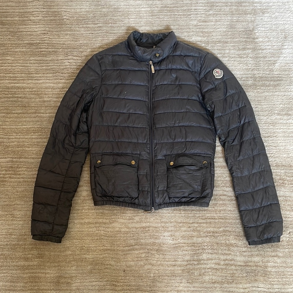Moncler Lans Puffer Jacket Size 00 Gray
